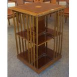 A Victorian Style Revolving Bookcase, 20th century, 79cm high, 50cm wide