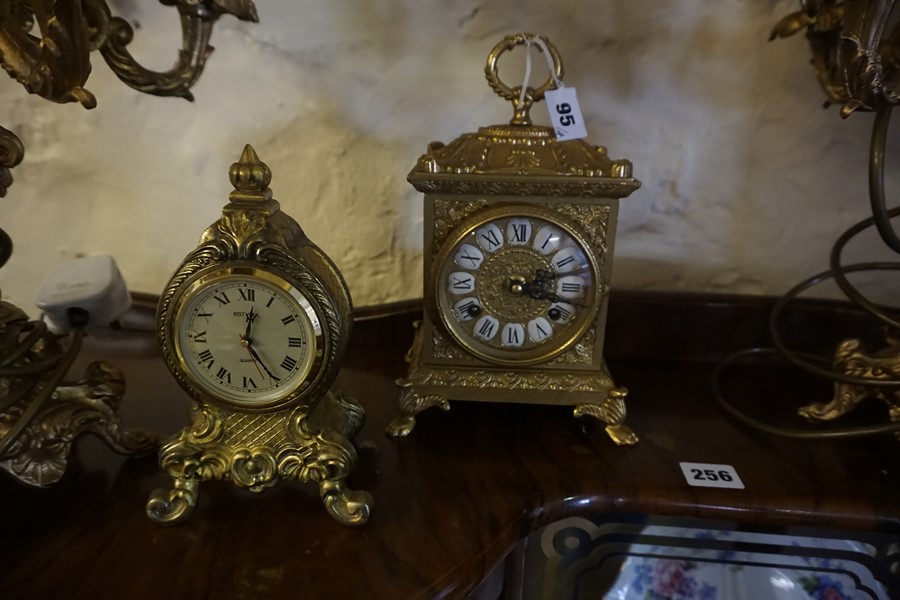 A Pair of Rococo Style Gilt Metal Candleabra, Converted to table lamps, 46cm high, also with a - Image 4 of 4