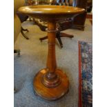 A Victorian Mahogany Church Alms Stand, 73cm high