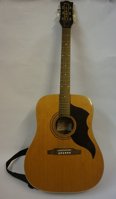 An Eko Ranger VI Acoustic Guitar, Made in Italy, circa 1970s, Having a rosewood fretboard, 105cm