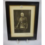 Military and Masonic Subject "Portrait" Vintage Photograph, signed to mount, 38cm x 27cm, in an
