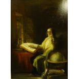 Circle of Sir David Wilkie (1785-1841) "A Philosopher" Oil on Canvas, 62cm x 47cm, in a gilt gesso