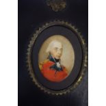 Circle of William Stephen Lethbridge (1771-1831) "Dragoon Officer" Miniature Portrait Watercolour on