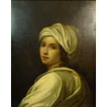 After Domenichino "A Sibyl" Oil on Canvas, 19th century, 70cm x 57cm, in a later frame, stamped to