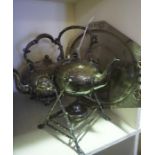 A Quantity of Silver Plated Wares, To include tea wares, baskets etc, (10)