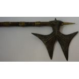 An Indo Persian Fighting / Battle Axe, circa 19th century, Having a double sided hand finished