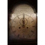 Adam Pringle Edinburgh, A Carved Oak Longcase Clock, circa 1800, Having an eagle surmount above a 12