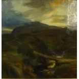 Charles Hodge Mackie RSA RSW (Scottish 1862-1920) "Mountain Landscape Scene" Oil on Canvas, signed