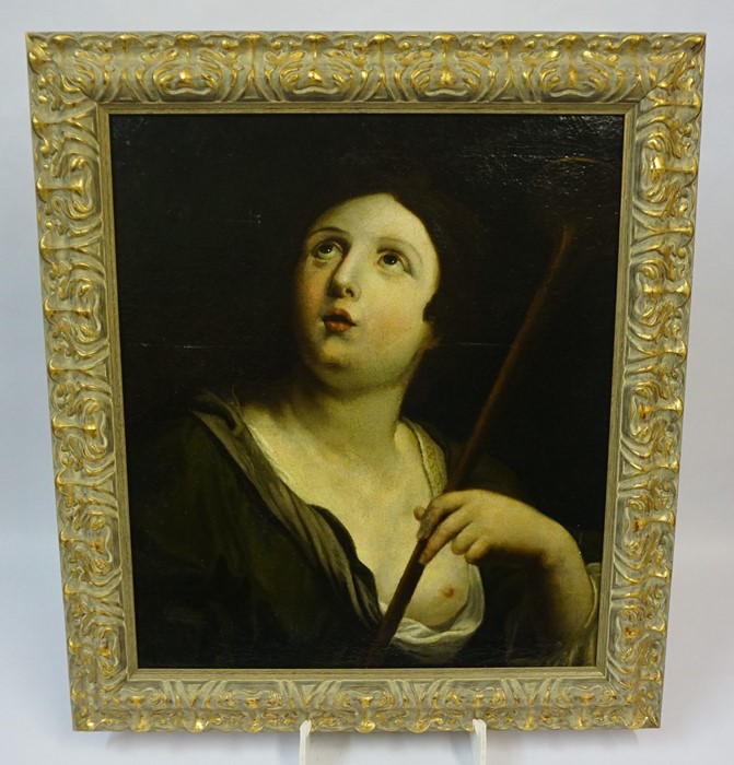 After Domenichino "A Sibyl" Oil on Canvas, circa 17th century, 54.5cm x 46.5cm, in a later frame - Image 2 of 4