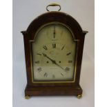 George Yonge & Son, Strand London, An English Double Fusee Table Clock, circa early 19th century,