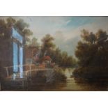 After Sidney Melville "River and Cottage Scenes" Oil on Canvas, signed Melville to lower right, 41.