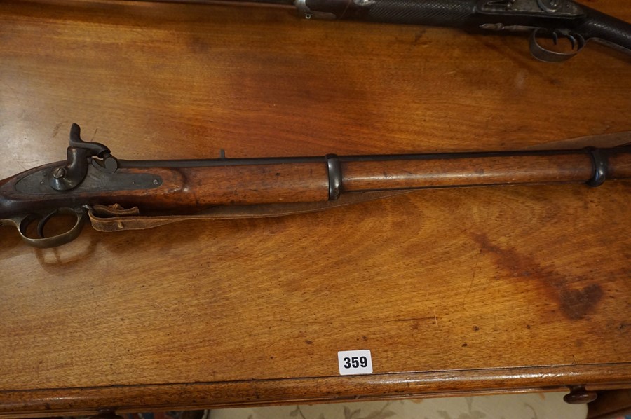 An 1864 Enfield Musket, The three band musket for Indian artillery, Having a fitted bayonet and - Image 14 of 18