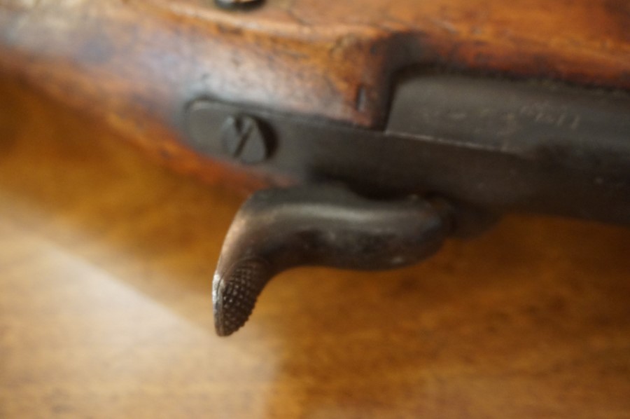 An 1864 Enfield Musket, The three band musket for Indian artillery, Having a fitted bayonet and - Image 9 of 18