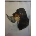 Nigel Hemming "Labradors" Limited Edition Print, signed, number 159 of 500, 46cm x 52cm, framed,