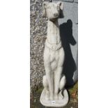 A Pair of Outside Figures of Dogs, 81cm high, (2)