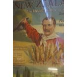 Two Vintage New Zealand Emigration Department Posters, "The Ideal Country for the Farmer" and "Wants