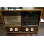 A Vintage Valve Radio by KB, circa 1950s, fitted for electricity, 58cm high, 41cm wide