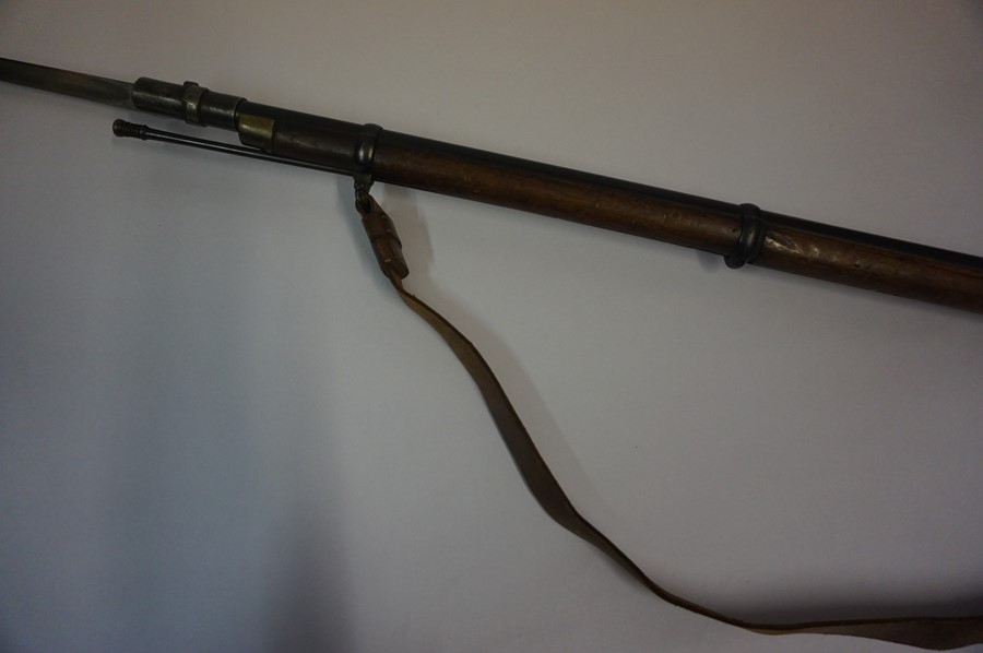 An 1864 Enfield Musket, The three band musket for Indian artillery, Having a fitted bayonet and - Image 3 of 18