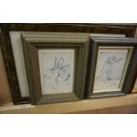 A Quantity of Prints, Also to include a set of four bird subject pictures, approximately 19 in