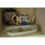A Quantity of Bric a Brac, To include a Masons Regency pattern tea pot, a pair of Carlton ware