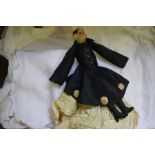 A Quantity of Linen, Also with a vintage cloth doll, (2 boxes)