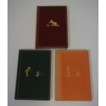 Three First Edition Books by A.A.Milne, Comprising of "Winnie The Pooh" having a dark green and gilt