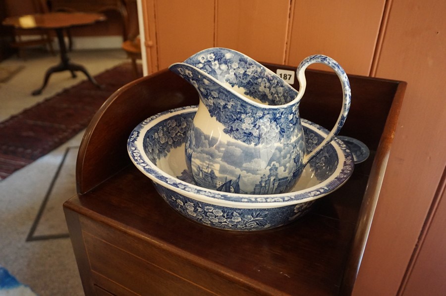 A Mahogany Washstand, circa 19th century, Having a fitted open top above a door, enclosing four - Image 4 of 4