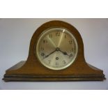 An Oak Westminster Chiming Mantel Clock, circa 1930s, 23cm high