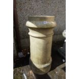 A Pair of Garden Chimney Pots, 76cm high, (2)