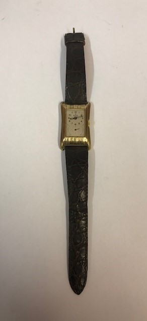 A Gold Rolex Prince Chronometre Wristwatch, circa 1930s, Having a silvered dial with subsidiary - Image 3 of 21