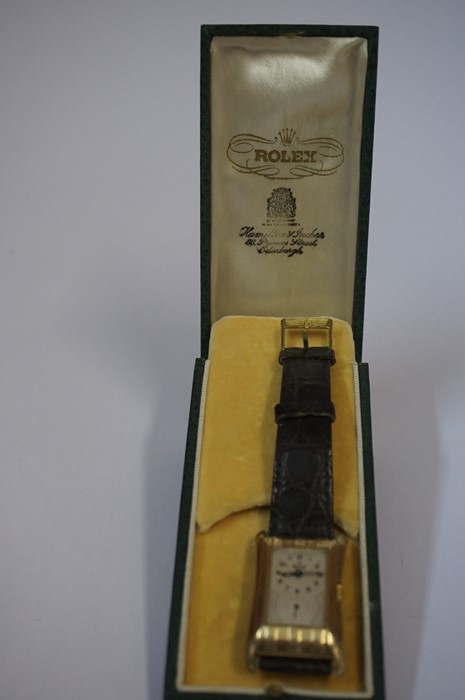 A Gold Rolex Prince Chronometre Wristwatch, circa 1930s, Having a silvered dial with subsidiary - Image 12 of 21