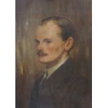 Robert G Paterson "Portrait of a Gentleman" Oil on Board, signed and dated 1911 to lower right, 36cm
