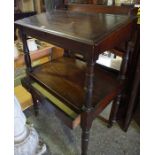 A Late Georgian Mahogany Clerks Desk, Having a hinged top, enclosing a fitted interior, above a