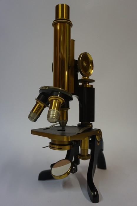 A Monocular Microscope by Henry Crouch, London, circa late 19th / early 20th century, number 9955,