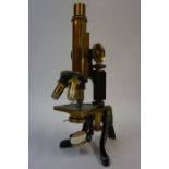 A Monocular Microscope by Henry Crouch, London, circa late 19th / early 20th century, number 9955,