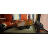 A Lot of Hornby by Meccano 0 Guage Model Train Carriages and Tender, circa 1950s, To include a