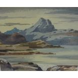 Stirling Gillespie "Ben More from Loch Tuath Mull" Watercolour, signed to lower left, 18cm x 22cm,
