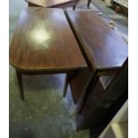 A Regency Design Mahogany Three Section Dining Table, circa 19th century, with additional leaf,