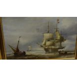Six Ship and Galleon Themed Prints after Famous Artists, To include after John Wilson Carmichael "