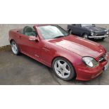 2001 Mercedes Benz SLK320, V6, Automatic Chassis No: WDB1704652F216520 Engine No: 11294730928930