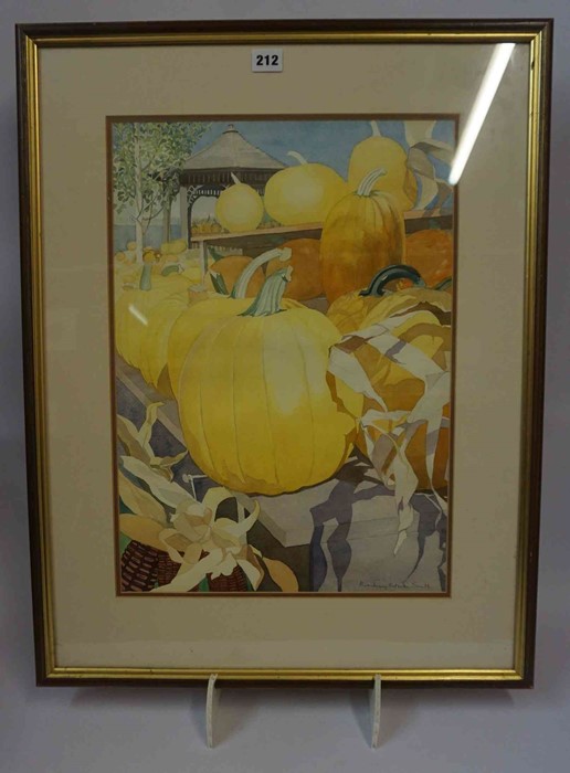 Rosemary Clarke-Smith "Still Life of Fruit" Watercolour, signed in pencil to lower right, 50cm x - Image 2 of 3