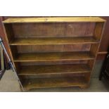 An Oak Open Bookcase, 108cm high, 109cm wide, 21cm deep