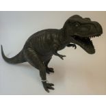 A Patinated Bronze Figure of the Dinosaur "Tyrannosaurus Rex" 27cm high