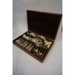 A Sheffield Silver Plated Part Canteen of Cutlery, Approximately 100 pieces in total, also with some
