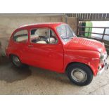 1968, Fiat 600, RHD, Rare big brother to the Fiat 500, UK Delivered, ready for full restore,