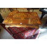 A Dutch Marquetry Inlaid Silver / Side Table, circa late 18th / early 19th century, Decorated with