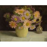 Frederick Boyd - Waters (1879-1967) "Still Life of Pansies in a Vase" Oil on Board, Boyd Waters to