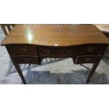 A Regency Style Mahogany Sideboard, circa 20th century, Having a single drawer, flanked with two