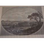 Two Antique Prints of Engravings, Both depicting English subjects, 42cm x 57cm, both in ornate