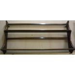 Two Ercol Plate Racks, One dark and one light, 50cm high, 97cm wide, (2)